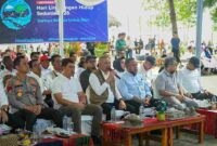 Pj Sekdaprov Sumut, Sulaiman Harahap mengikuti video conference Peringatan Hari Lingkungan Hidup Sedunia di KTH Wisata Hutan Pantai Romantis, Desa Sei Naga Lawan, Kecamatan Perbaungan, Kabupaten Serdangbedagai, Sabtu (6/6/2026). (Foto: Ist)