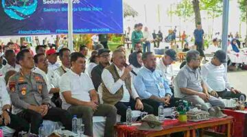 Pj Sekdaprov Sumut, Sulaiman Harahap mengikuti video conference Peringatan Hari Lingkungan Hidup Sedunia di KTH Wisata Hutan Pantai Romantis, Desa Sei Naga Lawan, Kecamatan Perbaungan, Kabupaten Serdangbedagai, Sabtu (6/6/2026). (Foto: Ist)