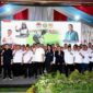 Gubernur Sumatera Utara (Sumut) Muhammad Bobby Afif Nasution bersama Ketua KONI Sumut Kolonel (Purn) H. Hatunggal Siregar, beserta sejumlah OPD Pemprov Sumut menghadiri pelantikan Dolly Sinomba Siregar sebagai Ketua beserta seluruh pengurus Persatuan Gateball Seluruh Indonesia (PERGATSI) Sumut di Gedung Gateball Pergatsi Sumut Jalan KL Yos Sudarso No 89, Medan, Jumat malam (26/6/2026).