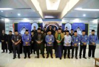 Asisten Administrasi Umum Pemprov Sumut, M Suib didampingi sejumlah OPD membuka membuka MTQ ke-8 Korpri Tingkat Provinsi Sumut di Aula kantor Dinas Kepemudaan dan Keolahragaan Sumut, Jalan Willem Iskandar, Deliserdang., Selasa (24/6/2026).