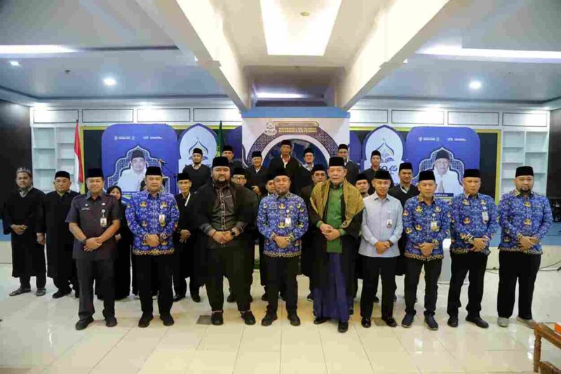 Asisten Administrasi Umum Pemprov Sumut, M Suib didampingi sejumlah OPD membuka membuka MTQ ke-8 Korpri Tingkat Provinsi Sumut di Aula kantor Dinas Kepemudaan dan Keolahragaan Sumut, Jalan Willem Iskandar, Deliserdang., Selasa (24/6/2026).