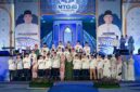 Gubernur Sumut Bobby Nasution bersama Wakil Gubernur Sumut Surya menghadiri Pembukaan Musabaqah Tilawatil Qur'an (MTQ) ke 40 tingkat Provinsi Sumatera Utara yang dibuka secara langsung oleh Wakil Menteri Agama Republik Indonesia Romo Muhammad Syafi'i di Lapangan Astaka, Jalan Williem Iskandar, Pancing, Kabupaten Deliserdang, Senin Malam (15/6/2026).