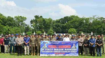 Pemerintah Provinsi Sumatera Utara (Sumut) dan Pemerintah Kota (Pemkot) Tanjungbalai Melaksanakan Apel Patroli Gabungan Berskala Besar di halaman Kantor Walikota Jalan Jenderal Sudirman Km 5,5 Tanjungbalai, Sabtu (6/6/2026). (Foto: Ist)