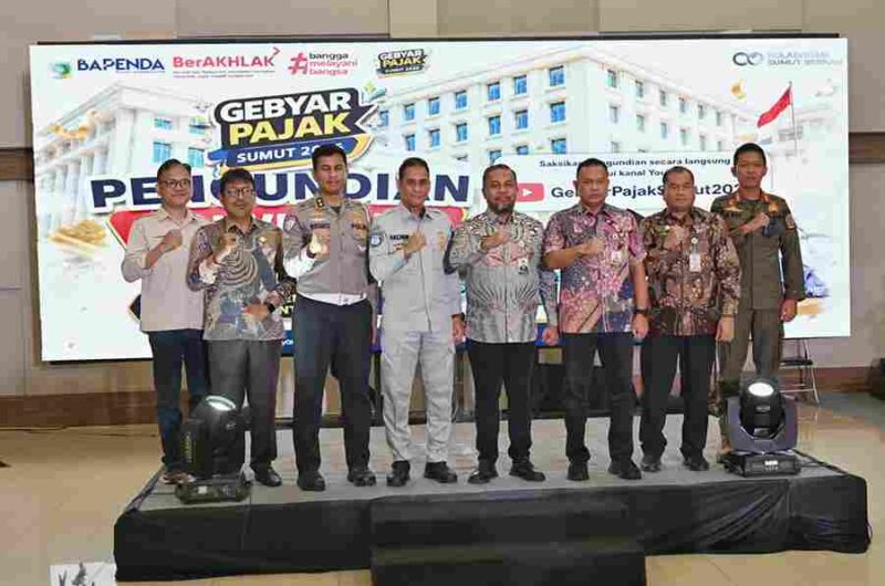 Pemprov Sumut mengundi 936 hadiah Gebyar Pajak Sumut 2026 bagi wajib pajak kendaraan bermotor.