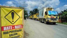 Pemprov Sumut mulai memperbaiki dan memperlebar jalan strategis sepanjang 10 kilometer di Labuhanbatu.