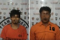 Polres Pelabuhan Belawan menangkap dua pelaku curas yang merampas HP dan uang sopir truk di Tol Belmera hanya dalam waktu dua jam.