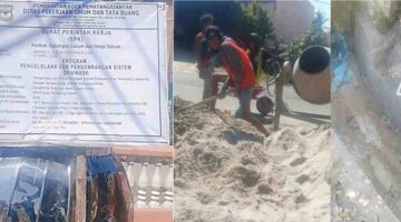 Proyek Drainase Rp399 Juta di Pematangsiantar Disorot Warga, Campuran Material dan Fungsi Saluran Dipertanyakan.
