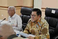 Wakil Gubernur Sumatera Utara (Sumut) Surya menerima kunjungan kerja Badan Aspirasi Masyarakat (BAM) Dewan Perwakilan Rakyat Republik Indonesia (DPR RI) di Ruang Rapat I Kantor Gubernur Sumut Jalan Diponegoro Nomor 30 Medan, Senin (29/6/2026).