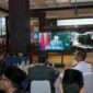 Forkompimda mengikuti Upacara Nasional Peringatan Hari Lahir Pancasila Tahun 2026 secara virtual dari Lobby Kantor Wali Kota Medan, Senin, 1 Juni 2026.