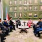 Wapres Gibran mendampingi Presiden Prabowo saat bertemu Mantan Presiden dan Mantan Wakil Presiden RI. 