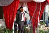 Wagub Bengkulu Mian saat memimpin upacara Hari Lahir Pancasila 2026.