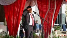 Wagub Bengkulu Mian saat memimpin upacara Hari Lahir Pancasila 2026.