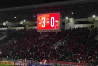 Papan Skor 3:0, Garuda Muda VS Vietnam pada ajang AFF U-19 di Deli Serdang, Sumut