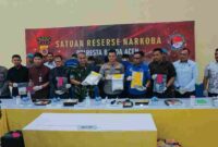 Konferensi pers yang digelar di Meuligoe Rastra Sewakottama, Jumat (5/6/2026).