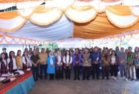TP PKK Sumut melakukan monitoring UP2K di Desa Hariara Pohan, Samosir.