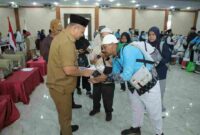 Sebanyak 234 jamaah haji Kloter 7 asal Kabupaten Asahan tiba di Tanah Air dan disambut Wakil Bupati Asahan.