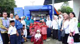 Ketua TP PKK Asahan meninjau PAUD, UMKM dan Taman Baca Iman di Kisaran Timur.