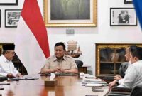 Presiden Prabowo Subianto memanggil Menteri Pendidikan Dasar dan Menengah (Mendikdasmen) Abdul Mu’ti di Istana Merdeka, Jakarta, pada Kamis, 11 Juni 2026. Foto: BPMI Setpres