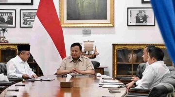 Presiden Prabowo Subianto memanggil Menteri Pendidikan Dasar dan Menengah (Mendikdasmen) Abdul Mu’ti di Istana Merdeka, Jakarta, pada Kamis, 11 Juni 2026. Foto: BPMI Setpres