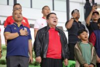 Wali Kota Pematangsiantar Wesly Silalahi menyaksikan semifinal AFF U-19 2026 saat Indonesia kalah 0-1 dari Australia.