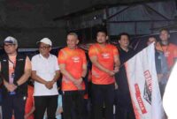 Gubernur Bobby Nasution melepas 57 pelari kategori 100K Trail of The Kings by UTMB 2026 di Samosir.