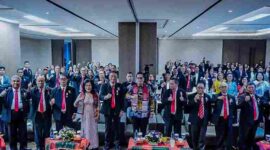 Wali Kota Medan Rico Waas mendukung digitalisasi tarombo saat membuka Rakernas Parsibo 2026.