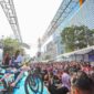 Polda Sumut menggelar Car Free Day HUT Bhayangkara ke-80 di Lapangan Merdeka Medan.