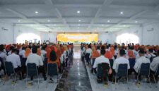 Pelepas 654 petugas Sensus Ekonomi (SE) 2026 dalam kegiatan yang digelar di Aula Melati Kantor Bupati Asahan, Senin (15/6/2026).