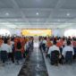 Pelepas 654 petugas Sensus Ekonomi (SE) 2026 dalam kegiatan yang digelar di Aula Melati Kantor Bupati Asahan, Senin (15/6/2026).