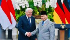 Presiden Prabowo dalam keterangan pers bersama usai pertemuan dengan Presiden Steinmeier di Istana Merdeka, Jakarta, pada Senin, 15 Juni 2026. Foto: BPMI Setpres