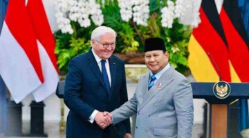 Presiden Prabowo dalam keterangan pers bersama usai pertemuan dengan Presiden Steinmeier di Istana Merdeka, Jakarta, pada Senin, 15 Juni 2026. Foto: BPMI Setpres