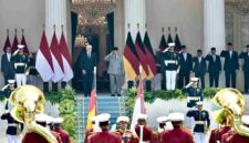 Rangkaian penyambutan kenegaraan Presiden Republik Federal Jerman Frank-Walter Steinmeier dalam rangka kunjungan kenegaraan di Istana Merdeka, Jakarta, pada Senin, 15 Juni 2026. Foto: BPMI Setpres