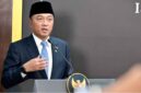 Keterangan Pers Menteri Sekretaris Negara (Mensesneg) Prasetyo Hadi di kompleks Istana Kepresidenan Jakarta, Senin, 15 Juni 2026.
