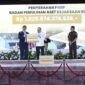 Kejaksaan RI menyerahkan Rp. 1,03 triliun hasil lelang aset sitaan dan penelusuran aset Edi Tansil kepada Kementerian Keuangan sebagai PNBP.