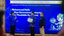 Rico saat menghadiri Dialog Anak Medan Berprestasi Internasional Bidang Ilmu Pengetahuan dan Teknologi (IPTEK) yang digelar Badan Riset dan Inovasi Daerah (BRIDA) Kota Medan di Gedung PKK Medan, Rabu (17/6/2026).