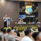 Kapolda Sumut Irjen Pol. Whisnu Hermawan saat memberi pemaparan kepada hadirin.