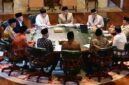 Presiden Prabowo Subianto menerima Menteri dan Wakil Menteri Haji dan Umrah beserta pimpinan DPR RI dan sejumlah anggota Komisi VIII DPR RI di kediaman pribadinya, di Hambalang pada Rabu, 17 Juni 2026. 