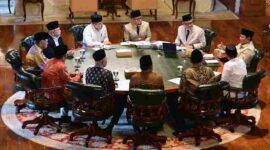 Presiden Prabowo Subianto menerima Menteri dan Wakil Menteri Haji dan Umrah beserta pimpinan DPR RI dan sejumlah anggota Komisi VIII DPR RI di kediaman pribadinya, di Hambalang pada Rabu, 17 Juni 2026. 