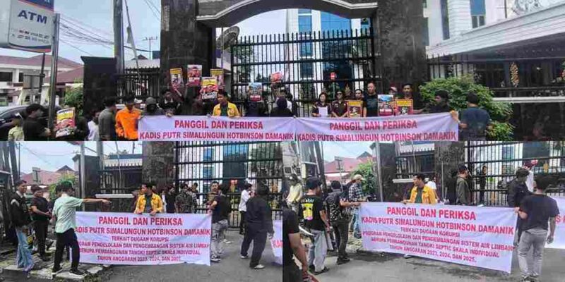 PRO-PUBLIC Institute gelar aksi di Kejati Sumut.