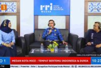 Odi Batubara saat menjadi narasumber dalam dialog interaktif di Radio Republik Indonesia (RRI) Medan, Rabu (17/6/2026).