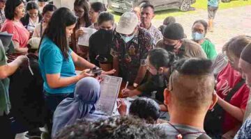 Pendataan dan verifikasi terhadap pedagang yang terdampak kebakaran Pasar Dwikora, Kelurahan Sukadame, Kecamatan Siantar Utara, Jumat (19/6/2026).