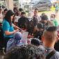 Pendataan dan verifikasi terhadap pedagang yang terdampak kebakaran Pasar Dwikora, Kelurahan Sukadame, Kecamatan Siantar Utara, Jumat (19/6/2026).