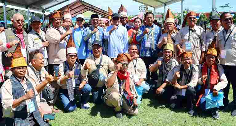 Bupati Simalungun menghadiri PENAS Petani Nelayan XVII di Gorontalo yang dibuka Wapres Gibran.