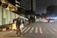Patroli Brimob Polda Sumut.