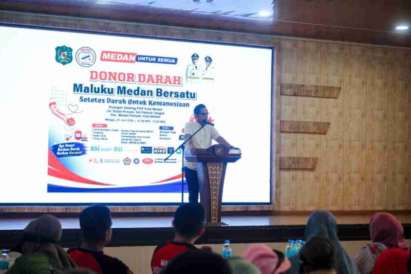 Rico Waas apresiasi MMB Medan yang menggelar aksi sosial donor darah dan kesehatan meski belum dilantik.