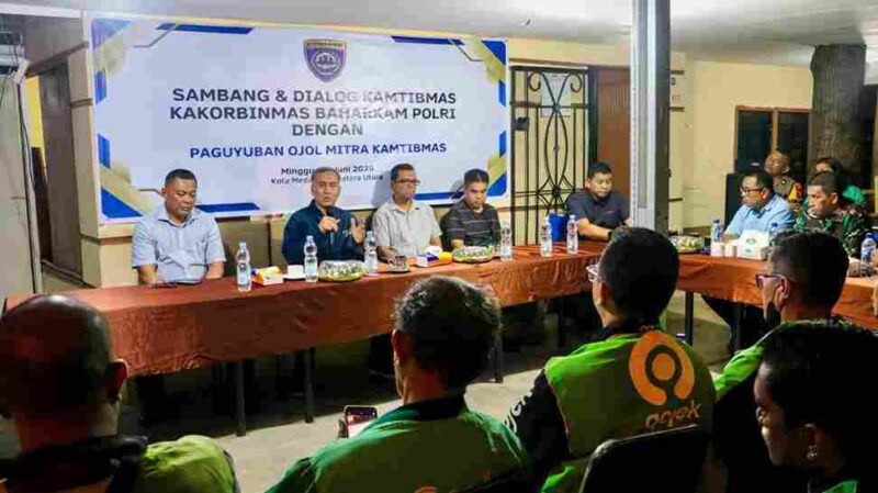 Baharkam Polri menggelar Ngopi Kamtibmas di Medan.