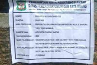 Spanduk Informasi Proyek Pekerjaan Infrastruktur.