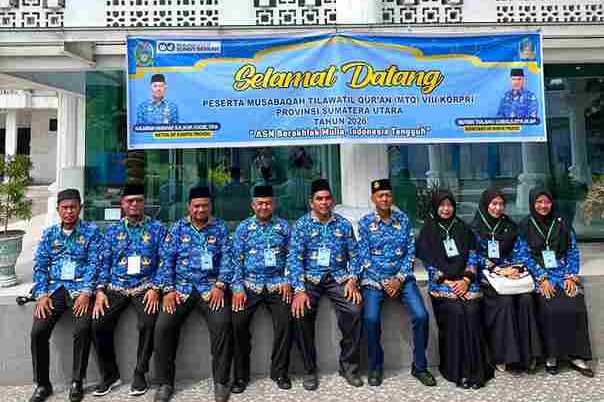 Kabupaten Asahan mengirimkan delapan ASN untuk mengikuti ajang pembinaan rohani tersebut.