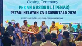 Kabupaten Simalungun meraih Juara I Stand Terbaik pada PENAS XVII 2026 di Gorontalo