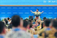 Presiden Prabowo Subianto secara resmi membuka Sarasehan Kebangsaan Konvensi Sains, Teknologi, dan Industri Indonesia (KSTI) Tahun 2026 yang digelar di Jakarta International Convention Center (JICC), Jakarta, pada Jumat, 26 Juni 2026. Foto: BPMI Setpres